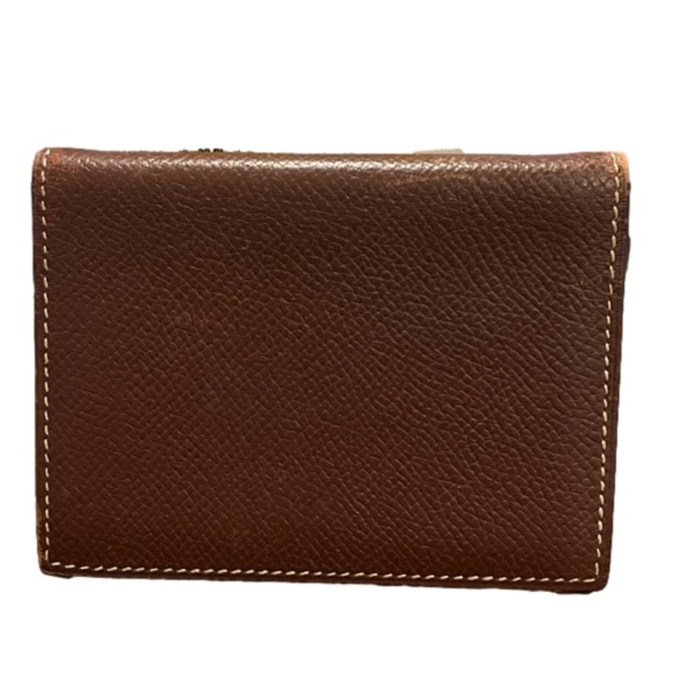 Hermes vintage leather agenda with original gold lined paper. 2 card slots WLT2